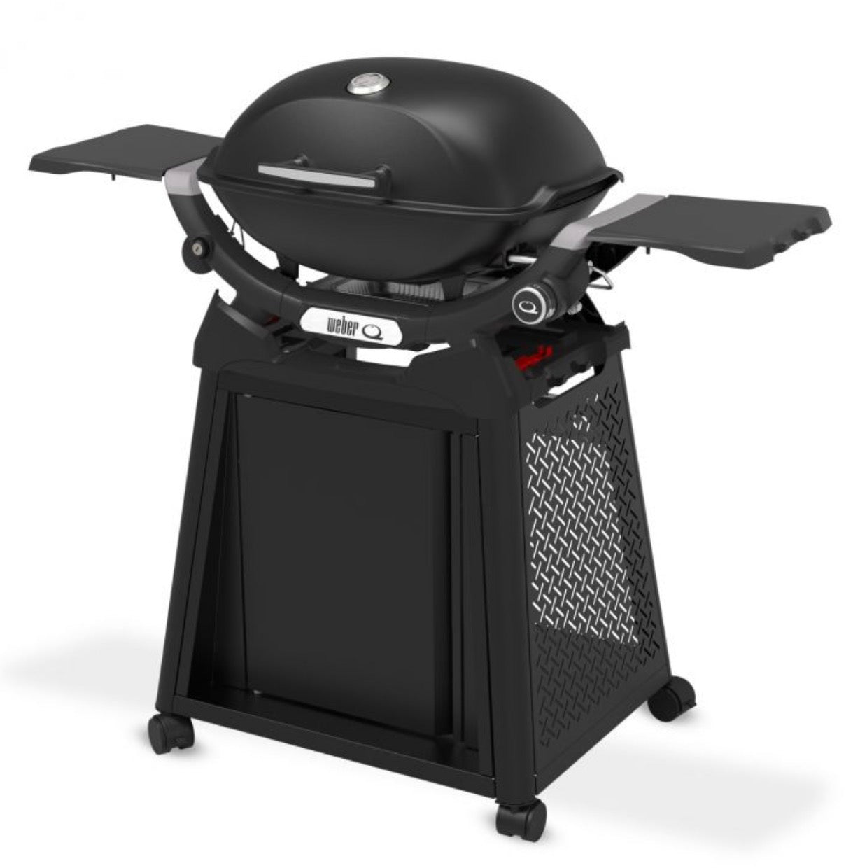 WEBER GASGRILL Q 2200N MIT ROLLWAGEN, BLACK