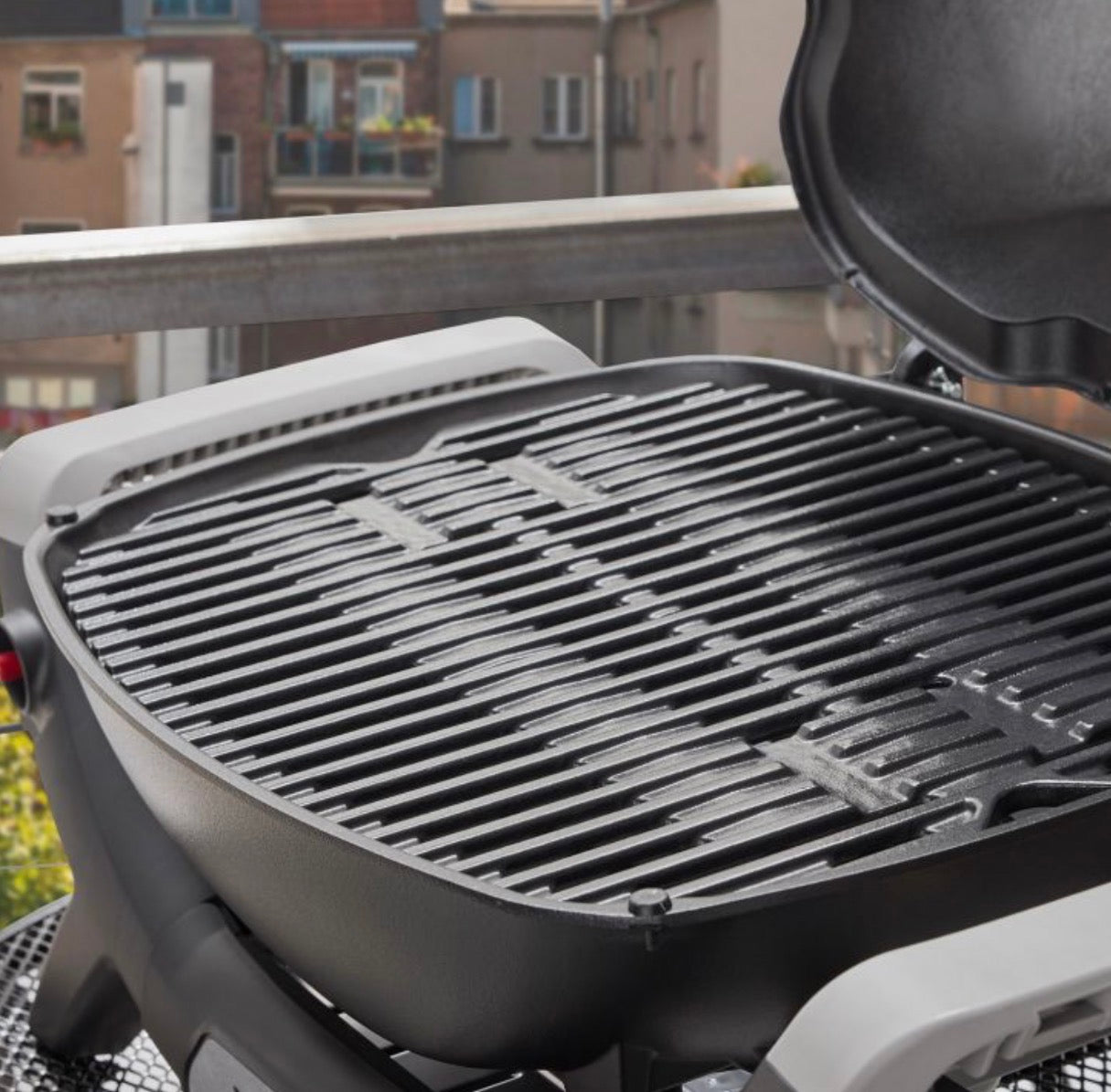 WEBER GASGRILL Q 1200N, BLACK + GASFLASCHENADAPTER