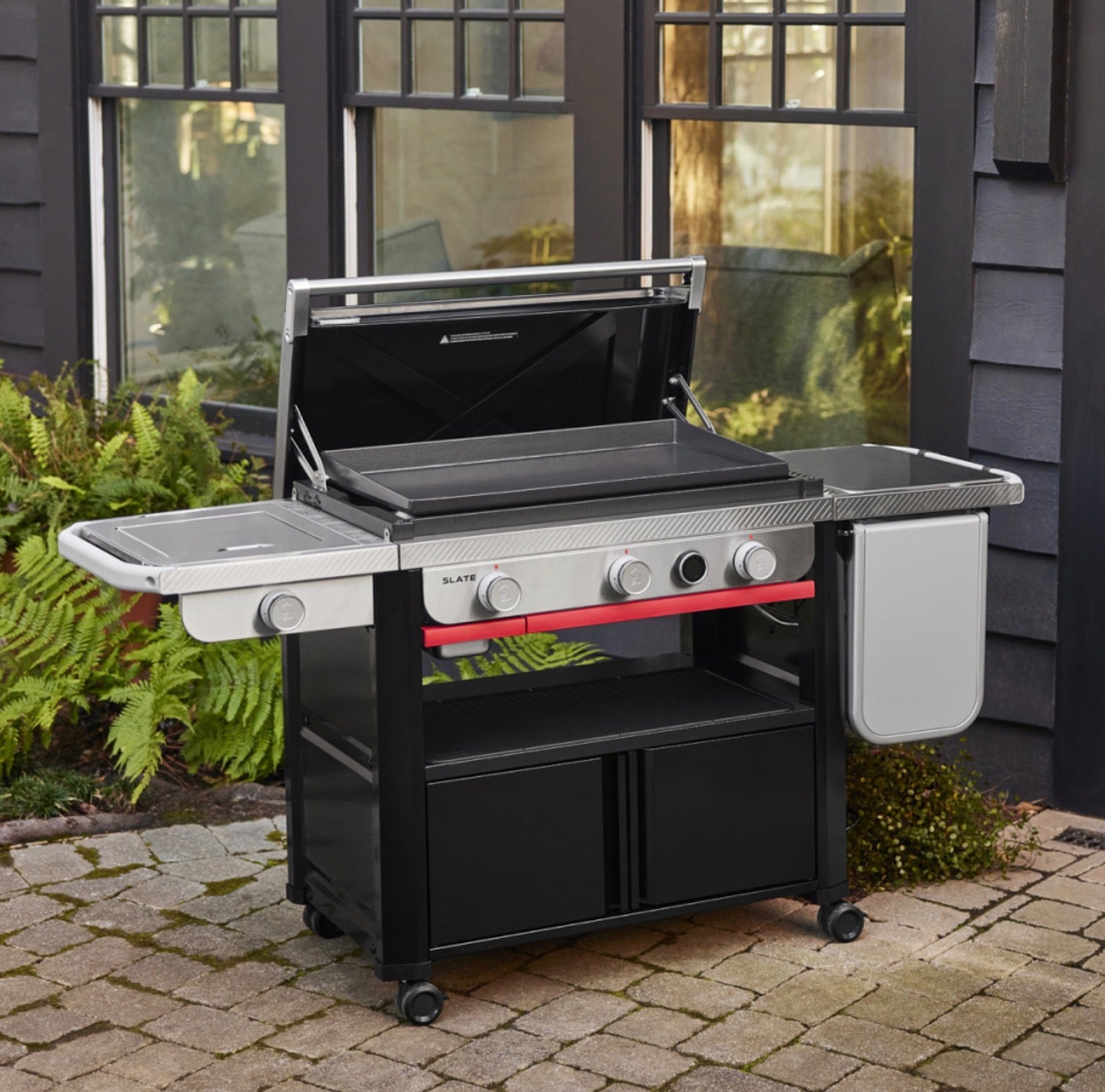 WEBER SLATE GPSB 76CM PREMIUM PLANCHA, INKLUSIVE GRILLPLATTEN-ZUBEHÖRSET