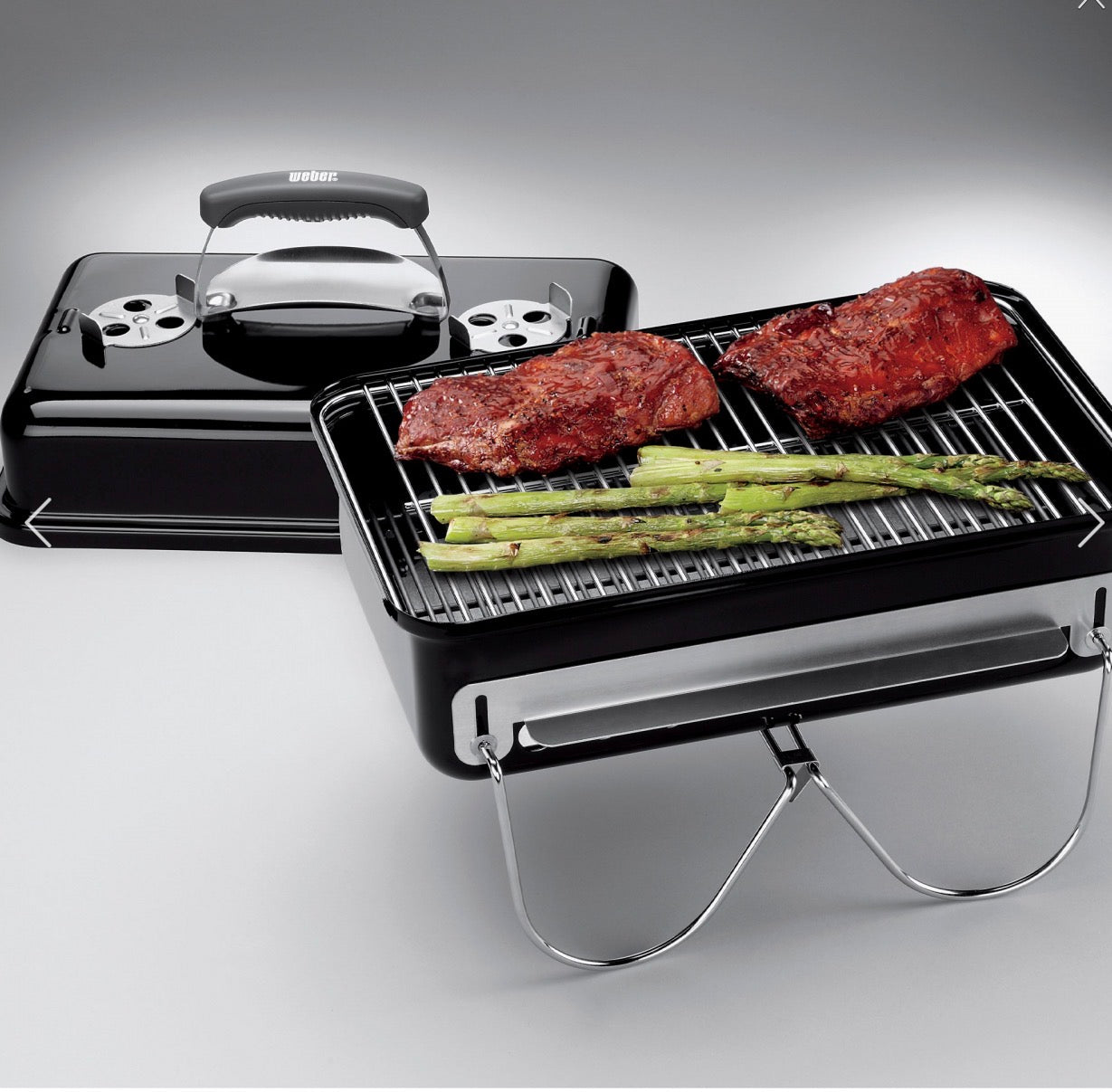 WEBER HOLZKOHLEGRILL GO-ANYWHERE, BLACK