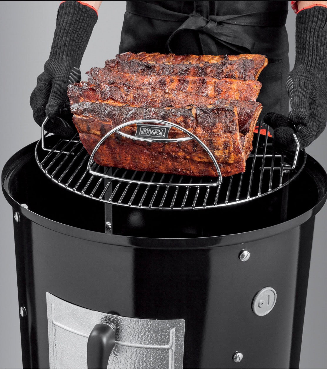 WEBER SMOKEY MOUNTAIN COOKER 47 CM + INKLUSIVE ABDECKHAUBE