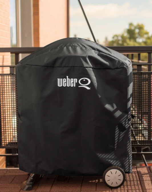 WEBER ABDECKHAUBE Q 1200/1400 U. 2200/2400, STAND U. ROLLWAGEN BIS 2024